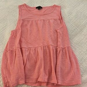 J. Crew Linen Tiered Tank Top Women’s Small
